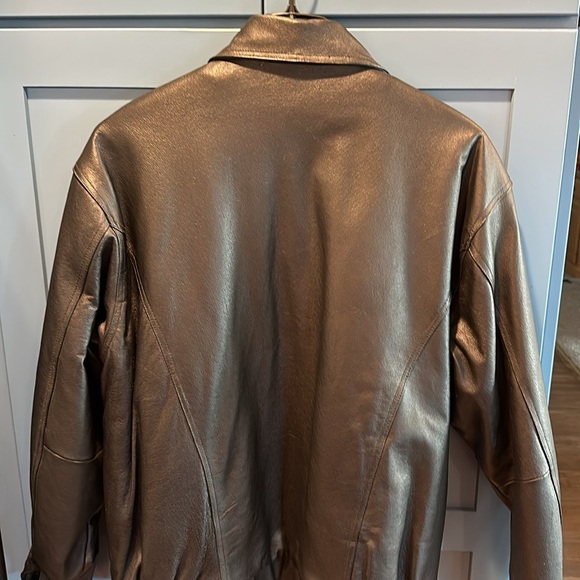Men’s leather coat - Picture 3 of 6